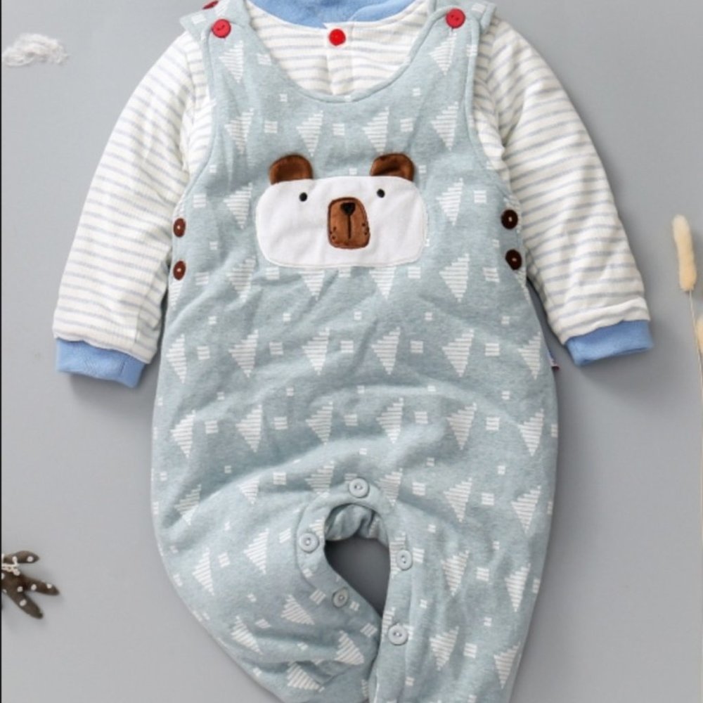 UNISEX BABY 3 PIECE COTTON MADE BODYSUIT